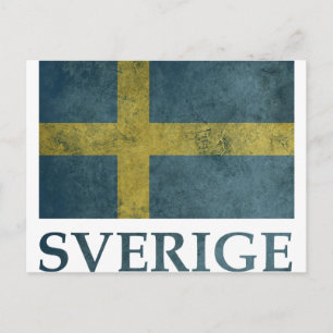 Carte Postale Suède vintage