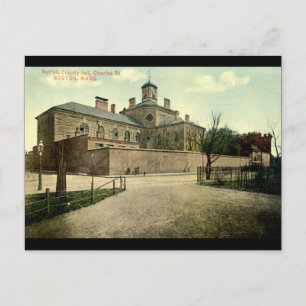 Carte Postale Suffolk Jail Boston Massachusetts 1915 Vintage