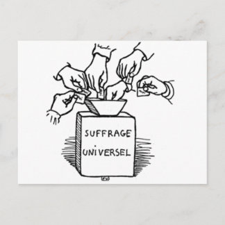 Carte Postale suffrage universel par Felix Vallotton