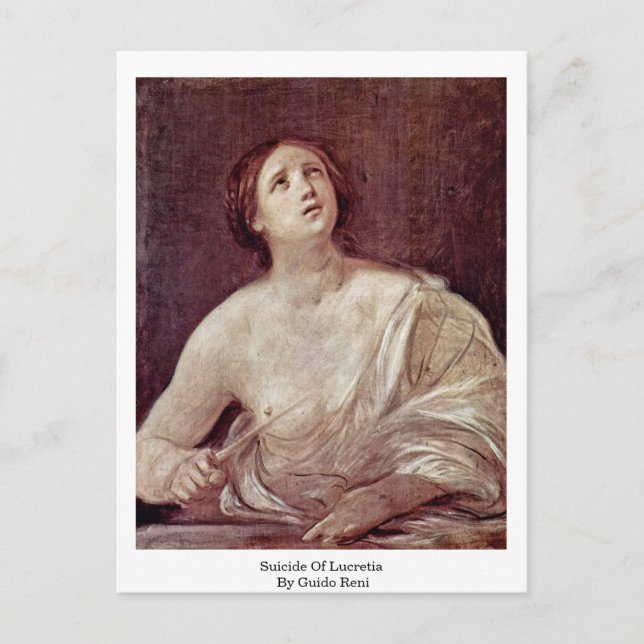 Carte Postale Suicide De Lucretia Par Guido Reni (Devant)