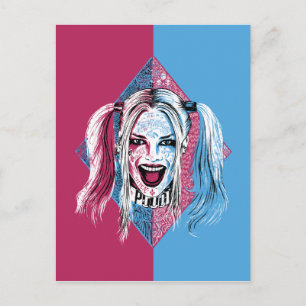 Carte Postale Suicide Squad   Harley Laugh