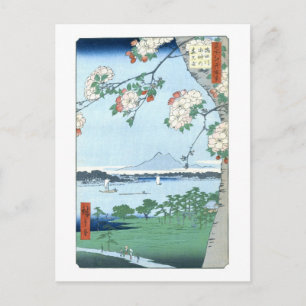 Carte Postale Suijin Shrine Massaki Hiroshige Art japonais