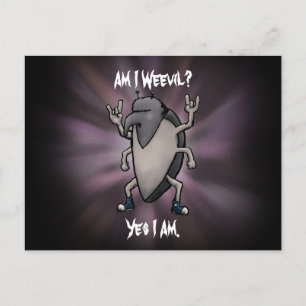 Carte Postale Suis-je Webad Heavy Metal Cartoon