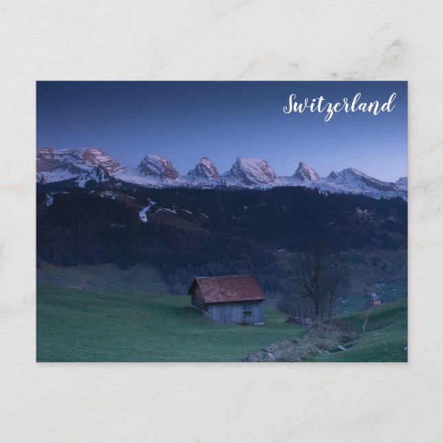 Carte Postale Suisse Alpes alpines photo de voyage (Devant)