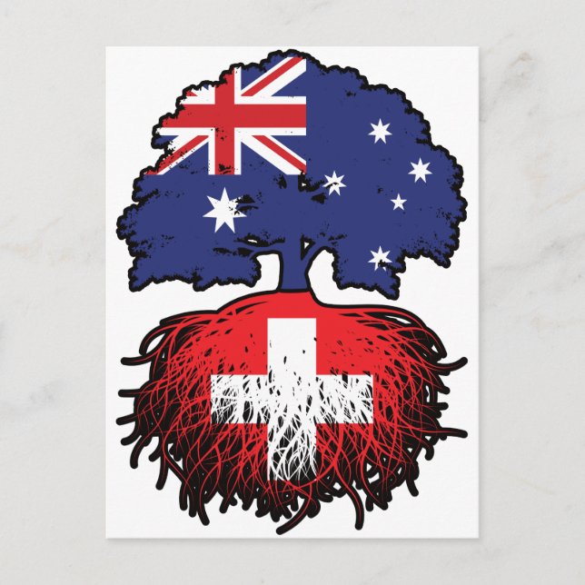 Carte Postale Suisse Australie Australie Australie racine arbre (Devant)