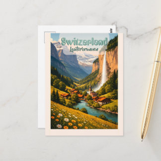 Carte Postale Suisse Lauterbrunnen