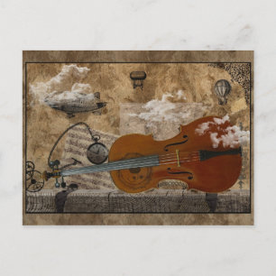 Carte Postale Suite Cello Steampunk