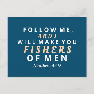 Carte Postale Suivez-moi et je vous ferai pêcheurs d'hommes 