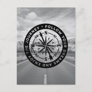 Carte Postale Suivez vos rêves et profitez du voyage