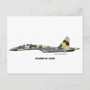 Carte Postale Sukhoi SU-35BM