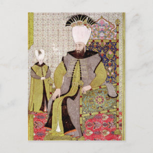 Carte Postale Sultan Ahmet III et l'héritier du trône