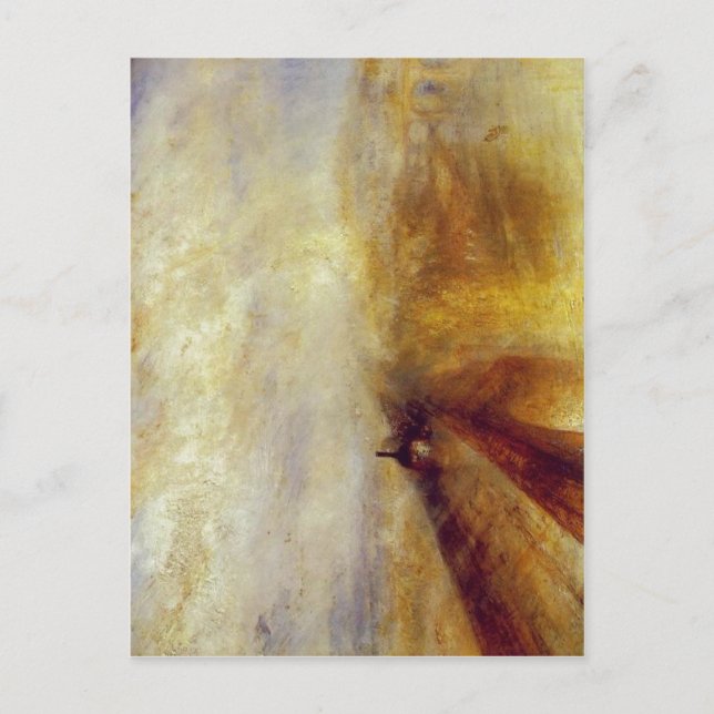 Carte Postale Sumario J. M. W. Turner - Pluie, vapeur et vitesse (Devant)