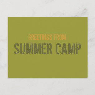 Carte Postale Summer Camp Postcard