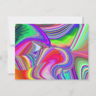Carte Postale Summerrainbow, Rainbowart 3D Abstrait