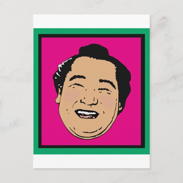 Carte Postale Sumo Le Plus Heureux Au Monde (Devant)