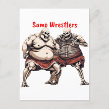 Sumo Lutteurs de squelette en action