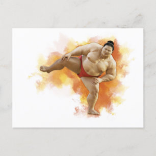 Carte Postale SUMO Wrestler