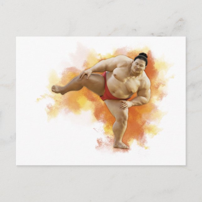 Carte Postale SUMO Wrestler (Devant)