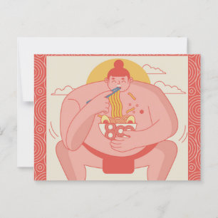 Carte Postale Sumo Wrestler