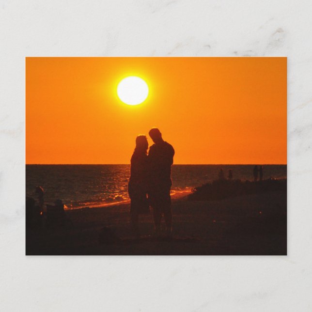 Carte postale Sun Couple Silhouette Love Sanibel S (Devant)