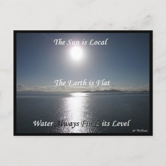 Carte Postale Sun Earth Water - Mème FLat Earth