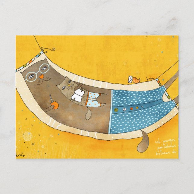 Carte postale Sun et Friends de Krize (Devant)