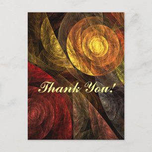 Carte Postale Sun Flower Floral Moderne Art Motif Abstrait