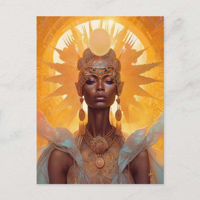 Carte Postale Sun Goddess Imaginaire Art (Devant)