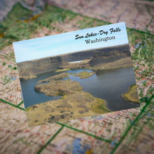 Carte Postale Sun Lakes-Dry Falls, Washington Photo de voyage