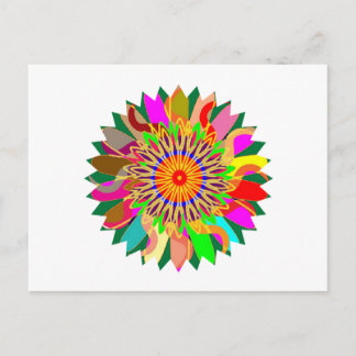Carte Postale SUN Planet CHAKRA Art : Source de vie sur Terre