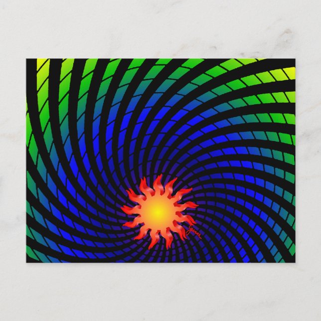 Carte postale Sun Rainbow Dizzy (Devant)