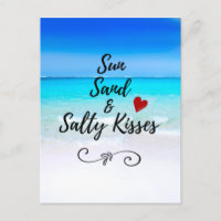 Sun Sand and and Salty Kisses Tropical Beach