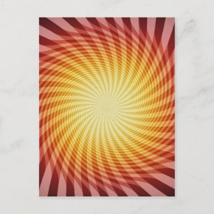 Carte Postale Sun Spiral : Art Abstrait :