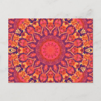 Carte Postale Sunburst, Abstraite Star Circle Dance