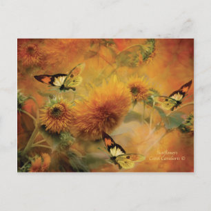 Carte postale Sunflower Art