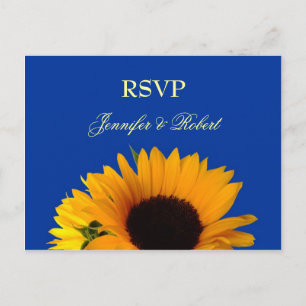 Carte postale Sunflower RSVP