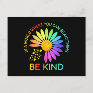 Carte Postale Sunflower Sensibilisation sur l'autisme Be Kind Pu