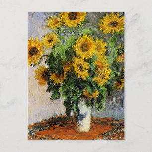 Carte Postale Sunflowers, 1881 par Monet.