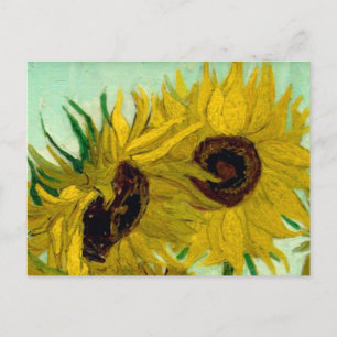 Carte Postale Sunflowers dans Vase Van Gogh Art