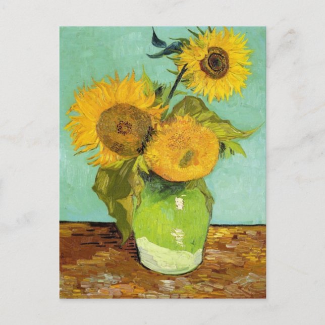 Carte Postale Sunflowers par Van Gogh (Devant)