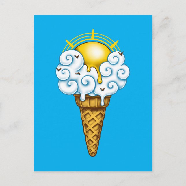 Carte Postale Sunny Ice Cream (Devant)