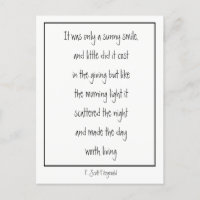 Sunny Smile Poème Inspirationnel F. Scott Fitzgera