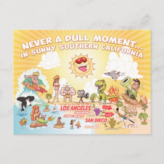 Carte postale Sunny Southern California (Devant)