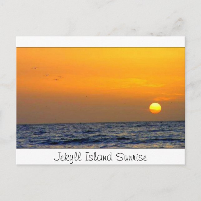 Carte Postale Sunrise de Jekyll Island (Devant)