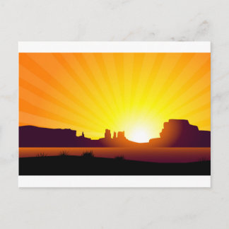 Carte Postale Sunrise du désert