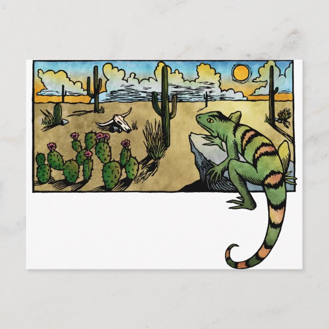 Carte Postale Sunrise du désert (Devant)