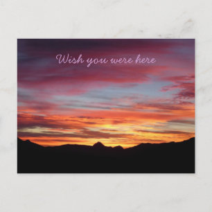 Carte Postale Sunrise espagnol J'aimerais que vous soyez ici car
