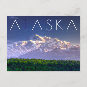 Carte Postale Sunrise Kisses Mt. McKinley   chaîne Alaska