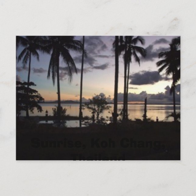 Carte Postale Sunrise, Koh Chang, Thaïlande (Devant)