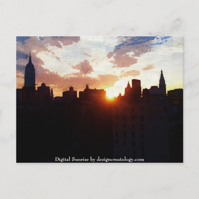 Carte Postale Sunrise numérique (Devant)